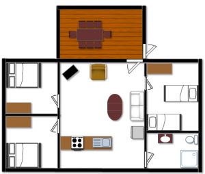 Cabin 1 Floor Plan