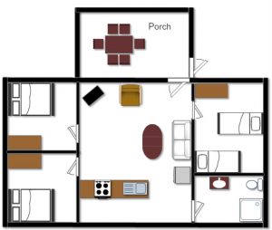 Cabin 1 Floor Plan