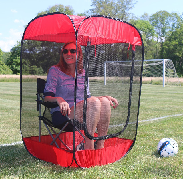 Soccer best sale chair tent